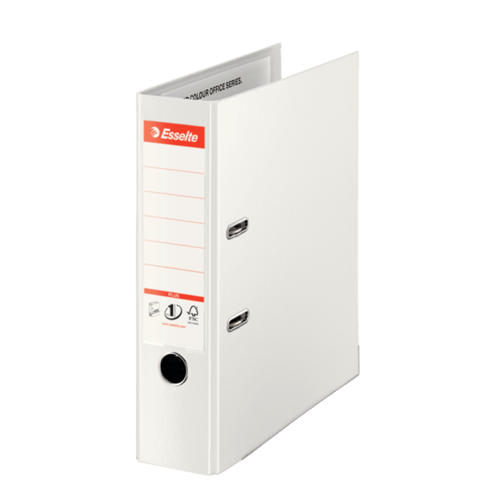 Biblioraft esselte no.1 power jumbo plus vivida, pp/pp, 80 mm, alb