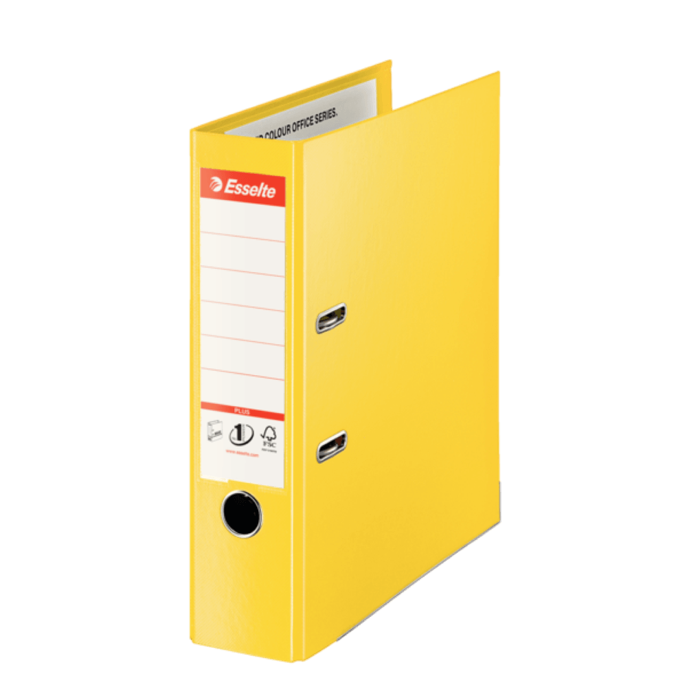 Biblioraft PP A4 8cm Esselte No.1 Power Jumbo Plus VIVIDA Biblioraft Esselte No.1 Power Jumbo Plus VIVIDA PP/PP 80 mm galben
