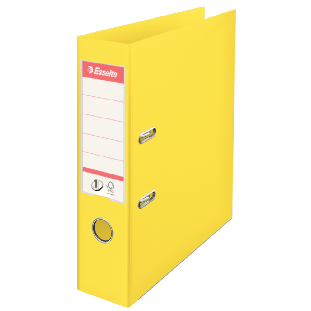 Biblioraft polipropilena A4 7.5 cm Esselte No.1 Power VIVIDA galben