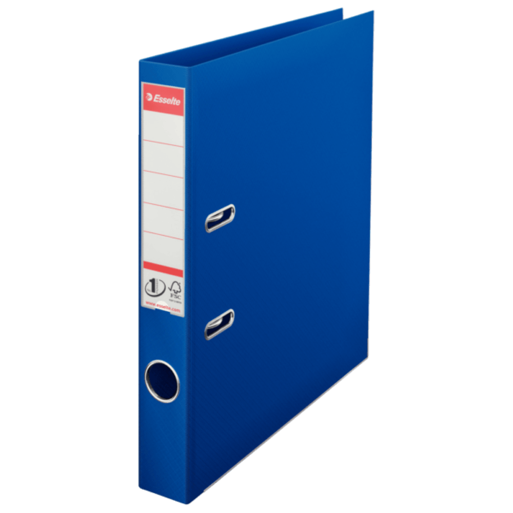 Biblioraft Esselte No.1 Power, PP/PP, A4, 50 mm, albastru