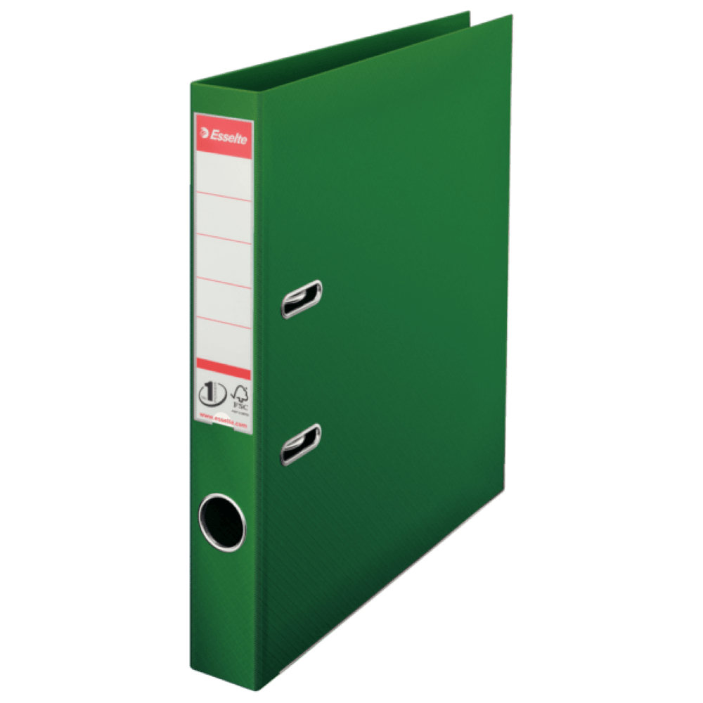 Biblioraft Esselte No.1 Power, PP/PP, A4, 50 mm, verde
