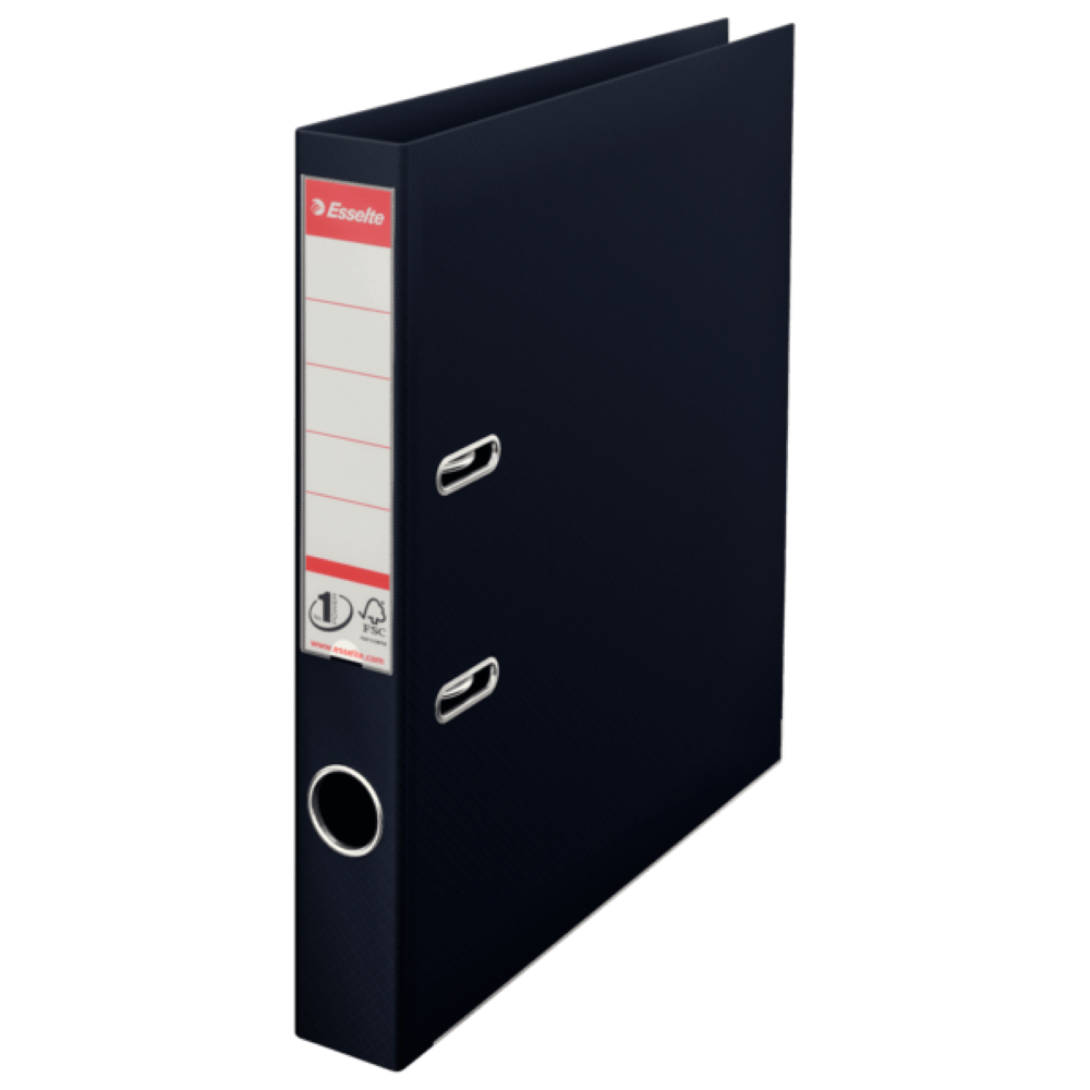 Biblioraft polipropilena A4 5cm Esselte No.1 Power VIVIDA Biblioraft polipropilena A4 5cm Esselte No.1 Power VIVIDA negru