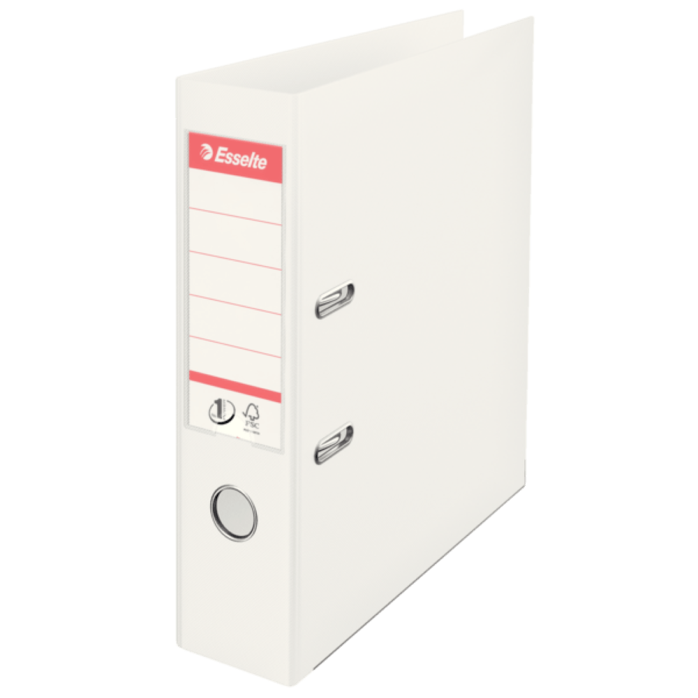 Vezi detalii pentru Biblioraft polipropilena A4 7.5 cm Esselte No.1 Power VIVIDA alb