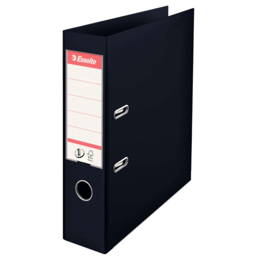 Biblioraft Esselte No.1 Power VIVIDA, PP/PP, A4, 75 mm, negru