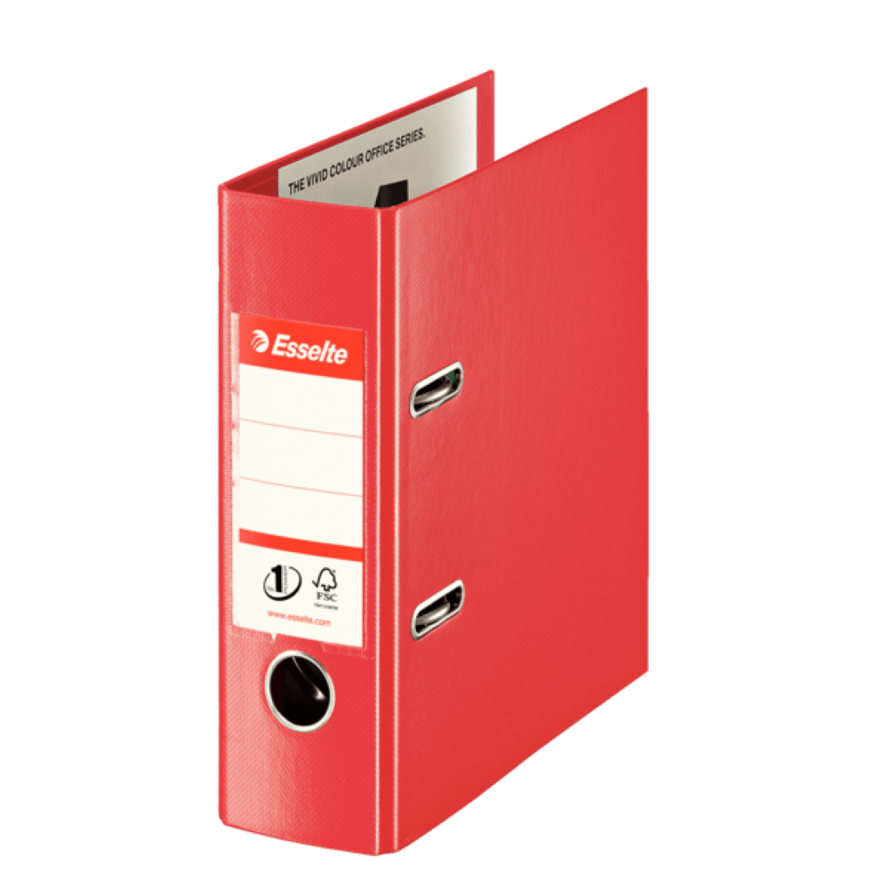 Biblioraft PP A5 7.5 cm Esselte No.1 Power VIVIDA rosu