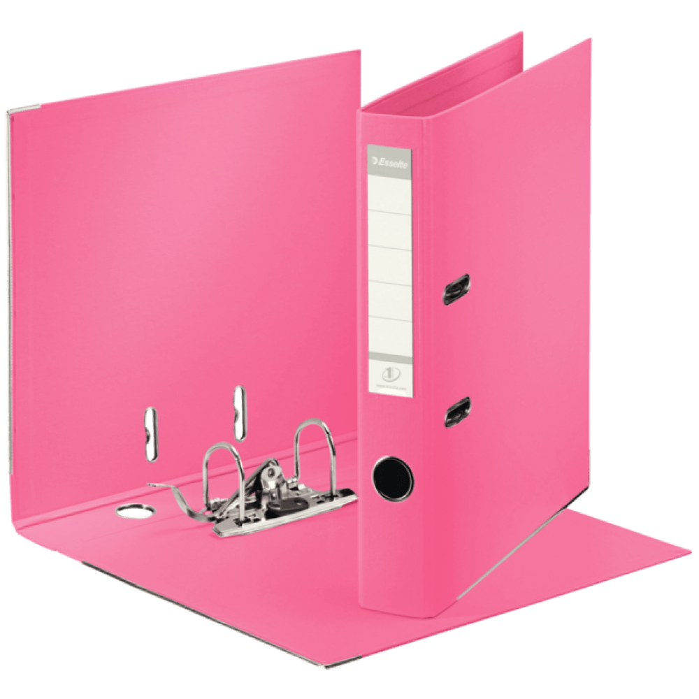 Biblioraft esselte no.1 power, pp, a4, 5 cm, roz