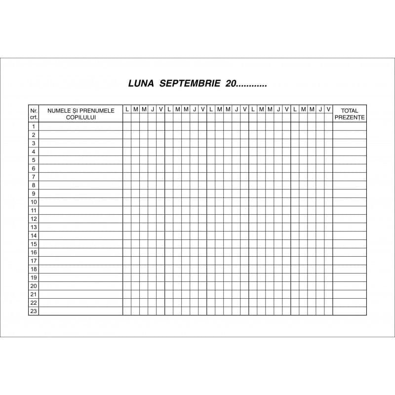 Catalog pentru invatamant prescolar