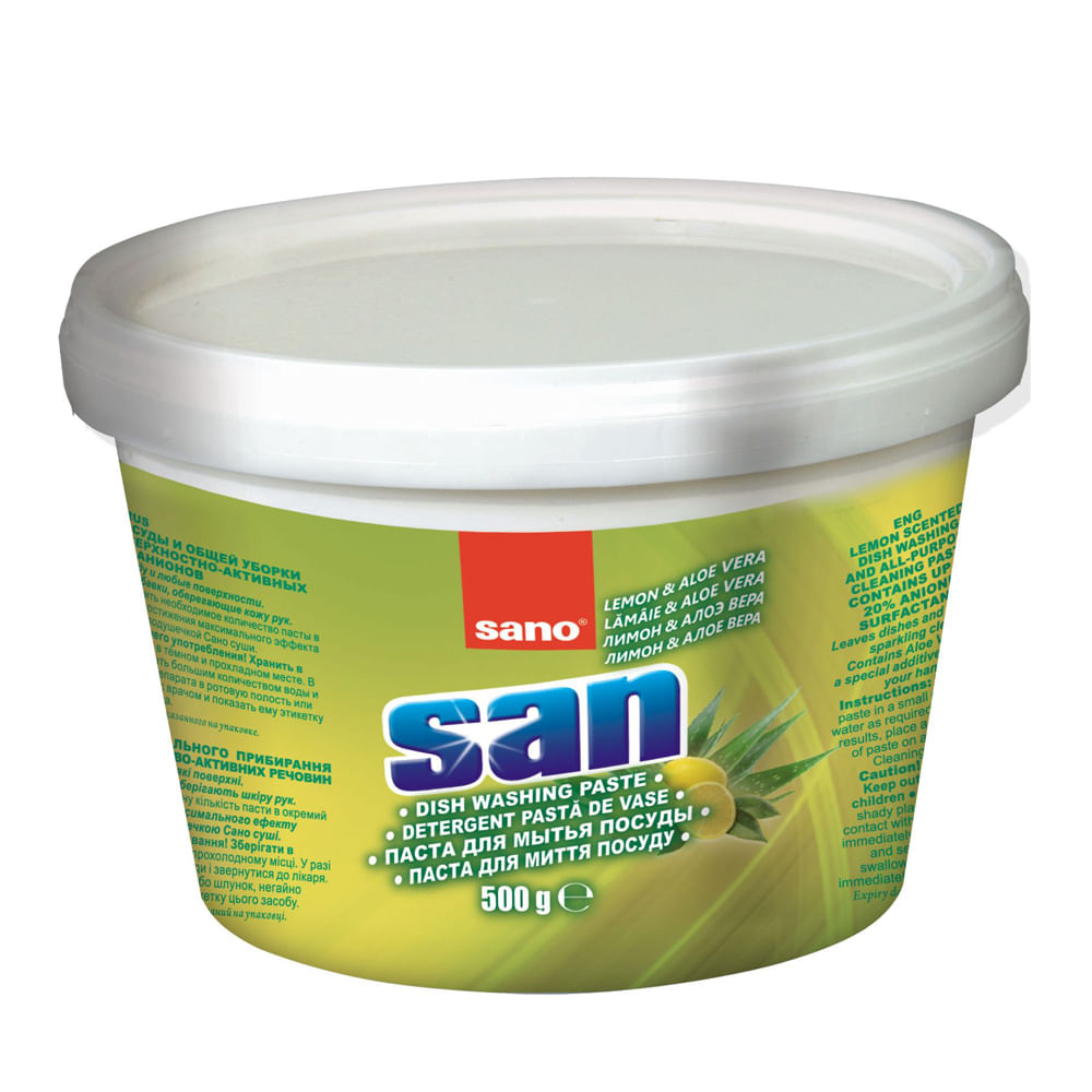 Detergent vase Sano Lemon, 500 g dacris.net imagine 2022 cartile.ro