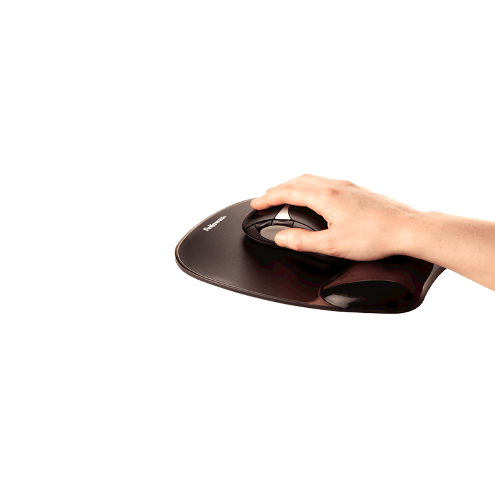 Mouse pad Fellowes cu suport gel negru dacris.net imagine 2022 depozituldepapetarie.ro