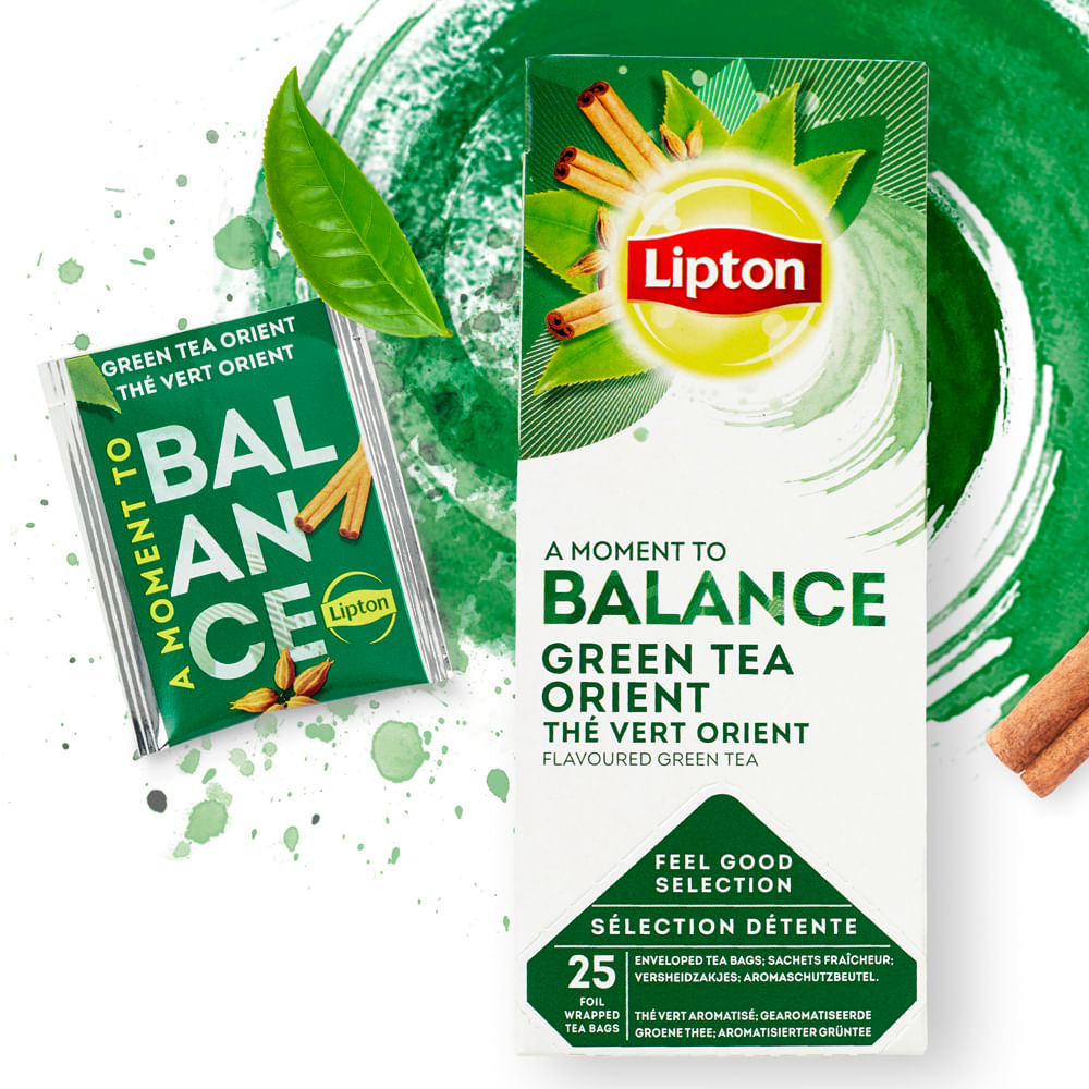 Ceai Lipton verde Orient, 25 plicuri/cutie dacris.net imagine 2022