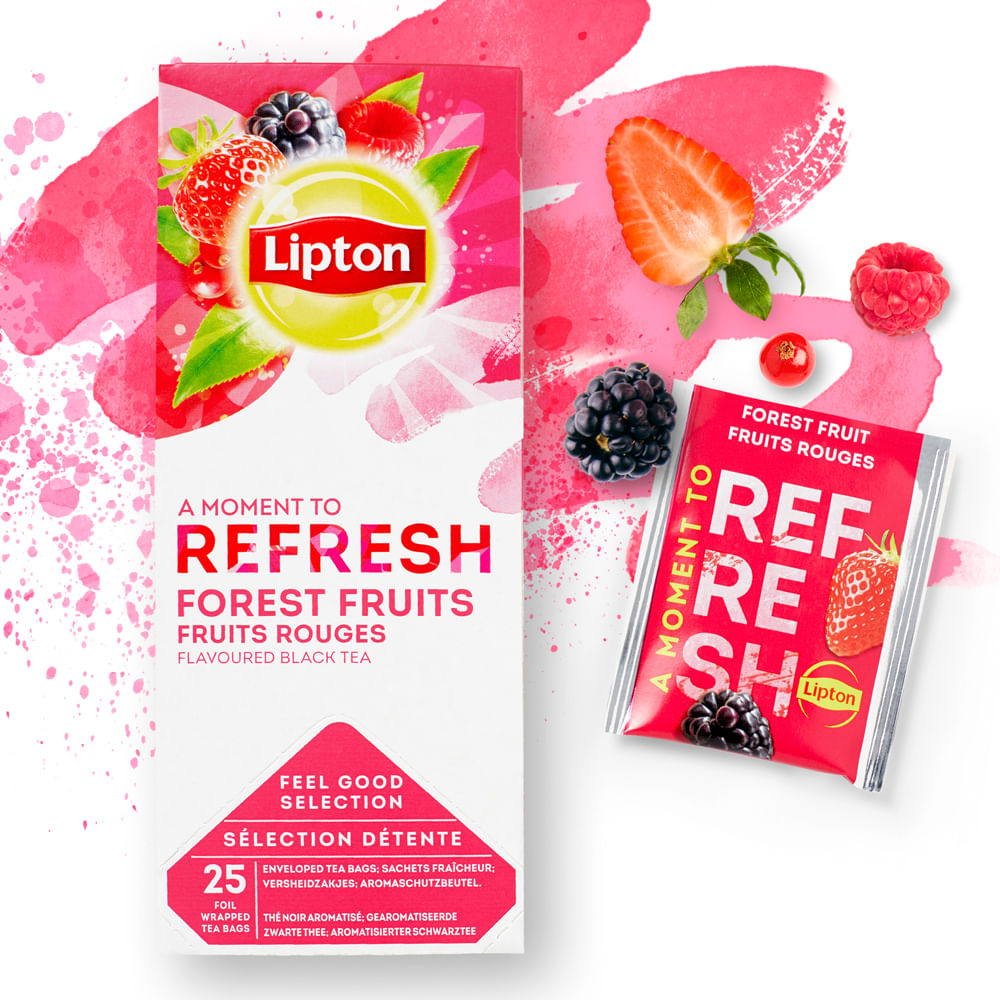 Ceai Lipton fructe de padure, 25 plicuri/cutie dacris.net poza 2021