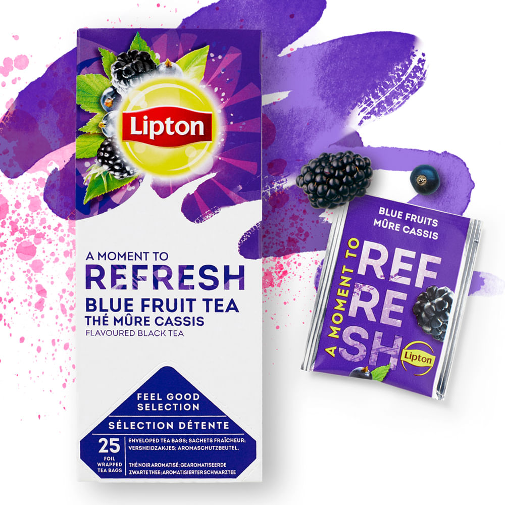 Ceai Lipton blue fruit, 25 plicuri/cutie dacris.net imagine 2022