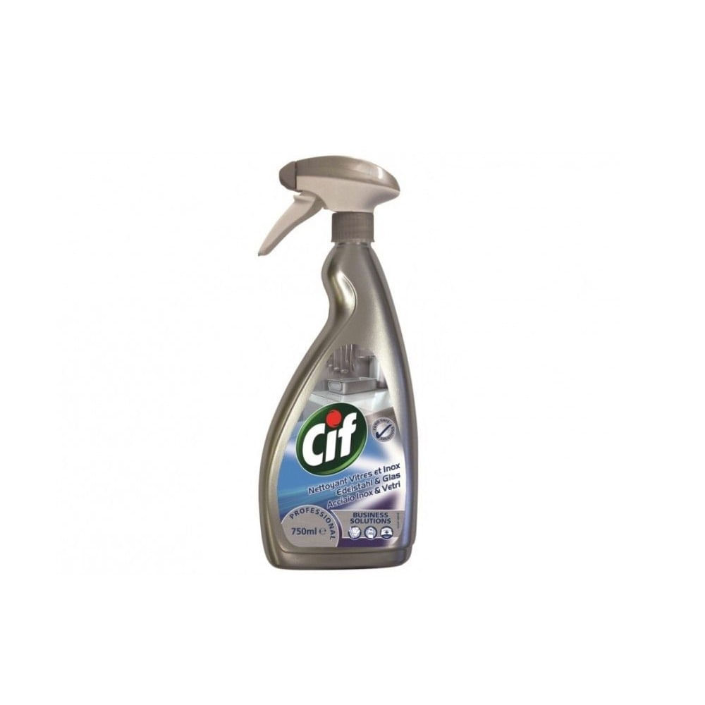Detergent Cif pentru geamuri si otel inox, 750 ml Cif imagine 2022 cartile.ro