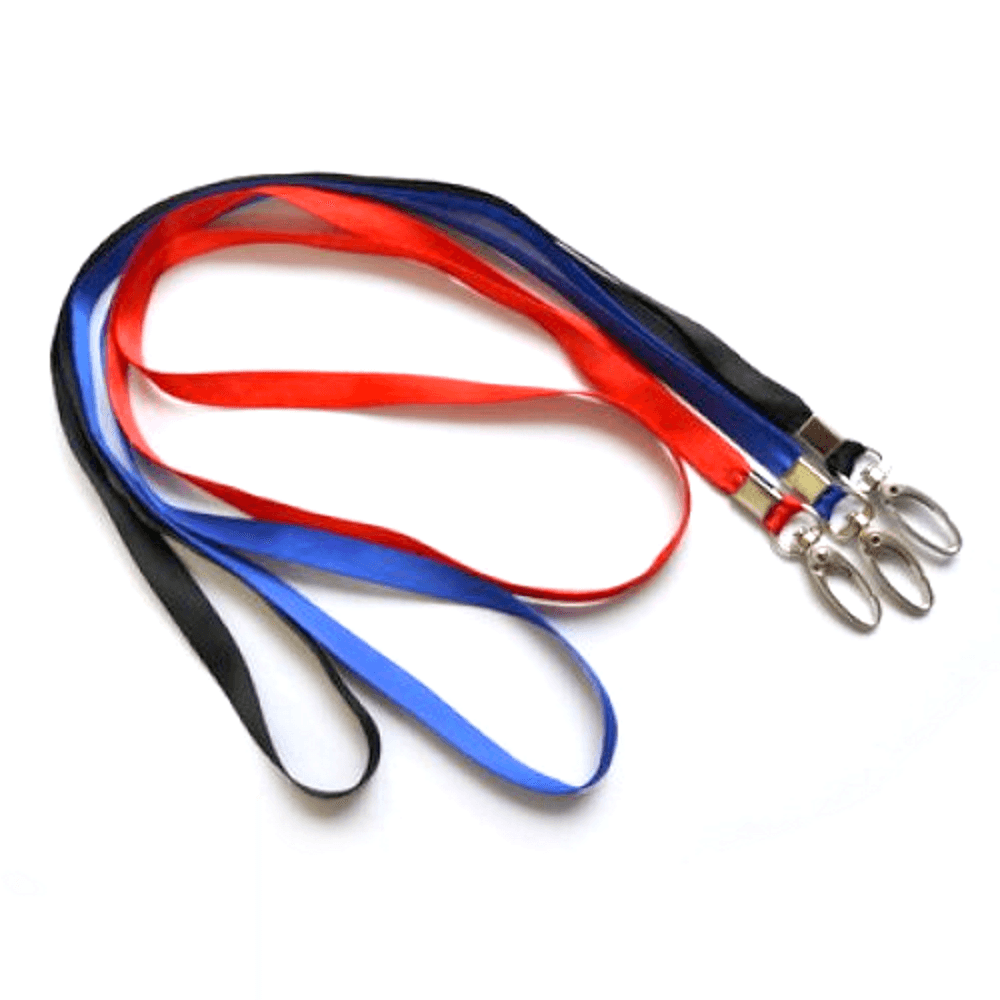 Snur textil pentru ecuson 10 mm negru