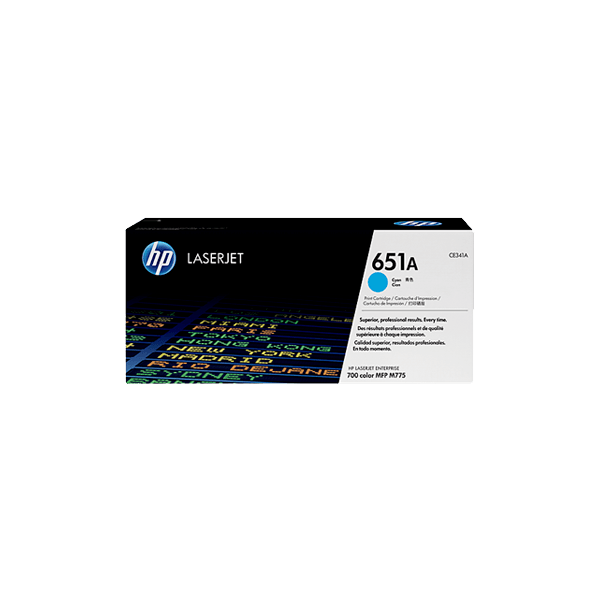 Toner HP CE341A Cyan 651A Toner HP OEM CE341A, cyan