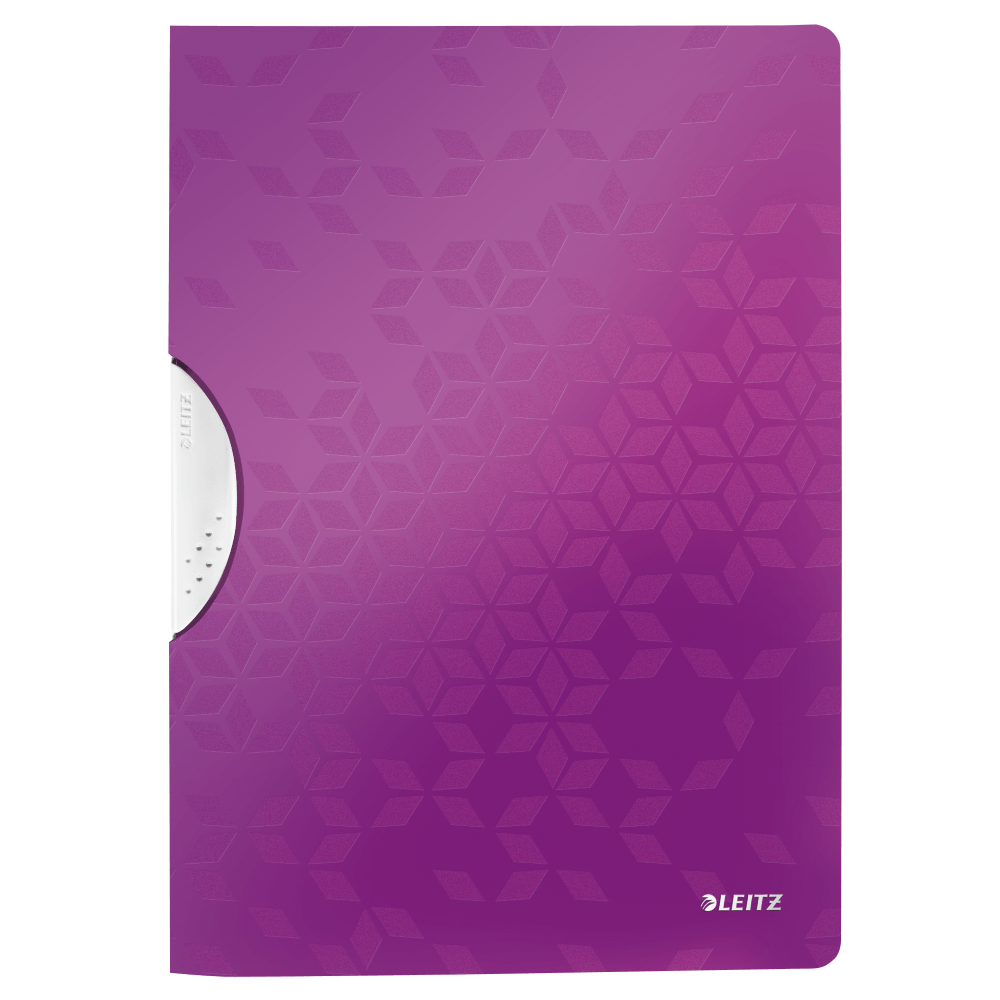 Dosar cu clip Leitz Wow ColorClip PP mov metalizat