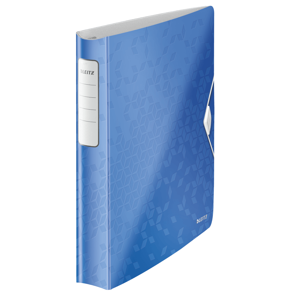 Caiet mecanic leitz active wow softclick, a4, albastru metalizat