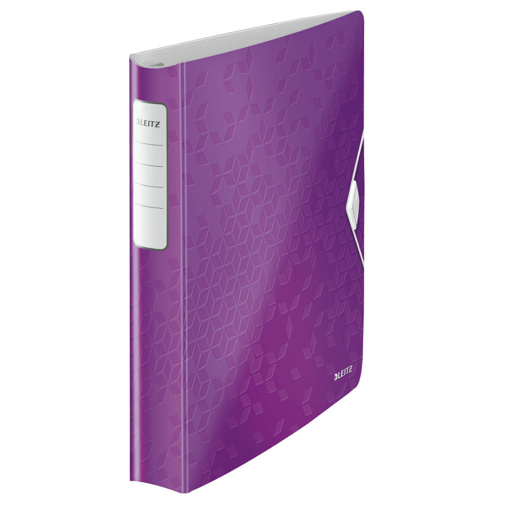 Caiet mecanic leitz active wow softclick, a4, mov metalizat