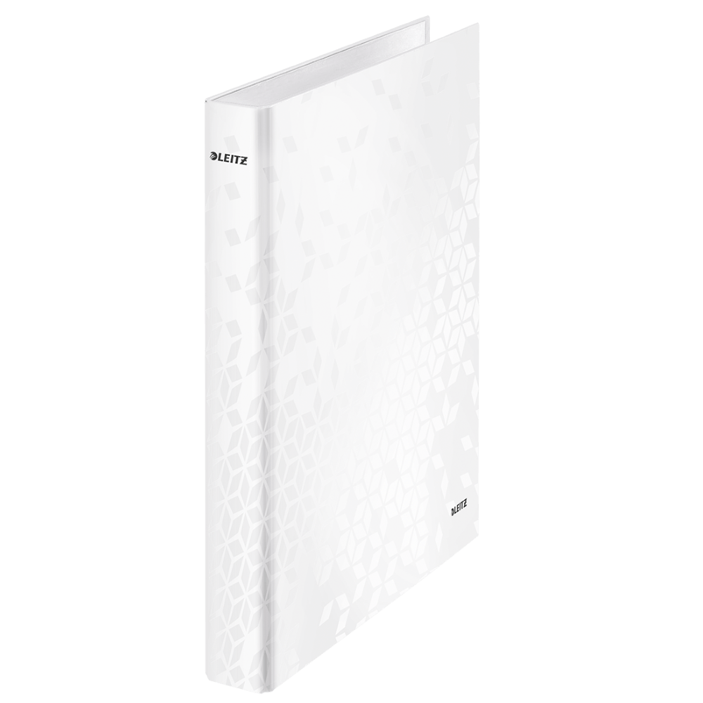 Caiet mecanic leitz wow, a4, mecanism 2dr, alb metalizat