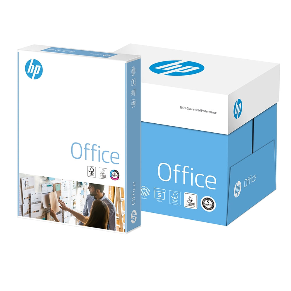 Hartie copiator A4 HP Office 80 g/mp, 500 coli/top, 5 topuri/cutie, pret per cutie