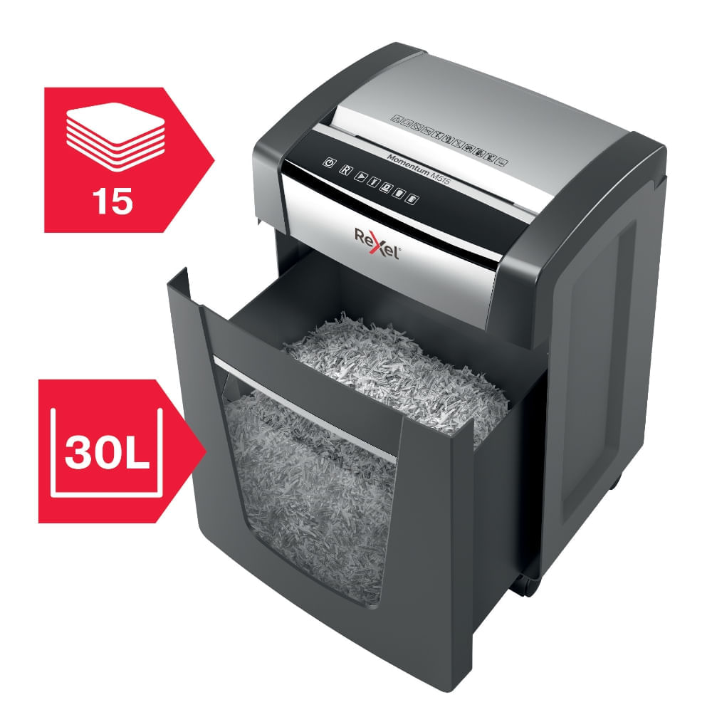 Distrugator documente manual micro cut 15 coli Rexel Momentum M515 Distrugator documente manual micro cut 15 coli Rexel Momentum M515