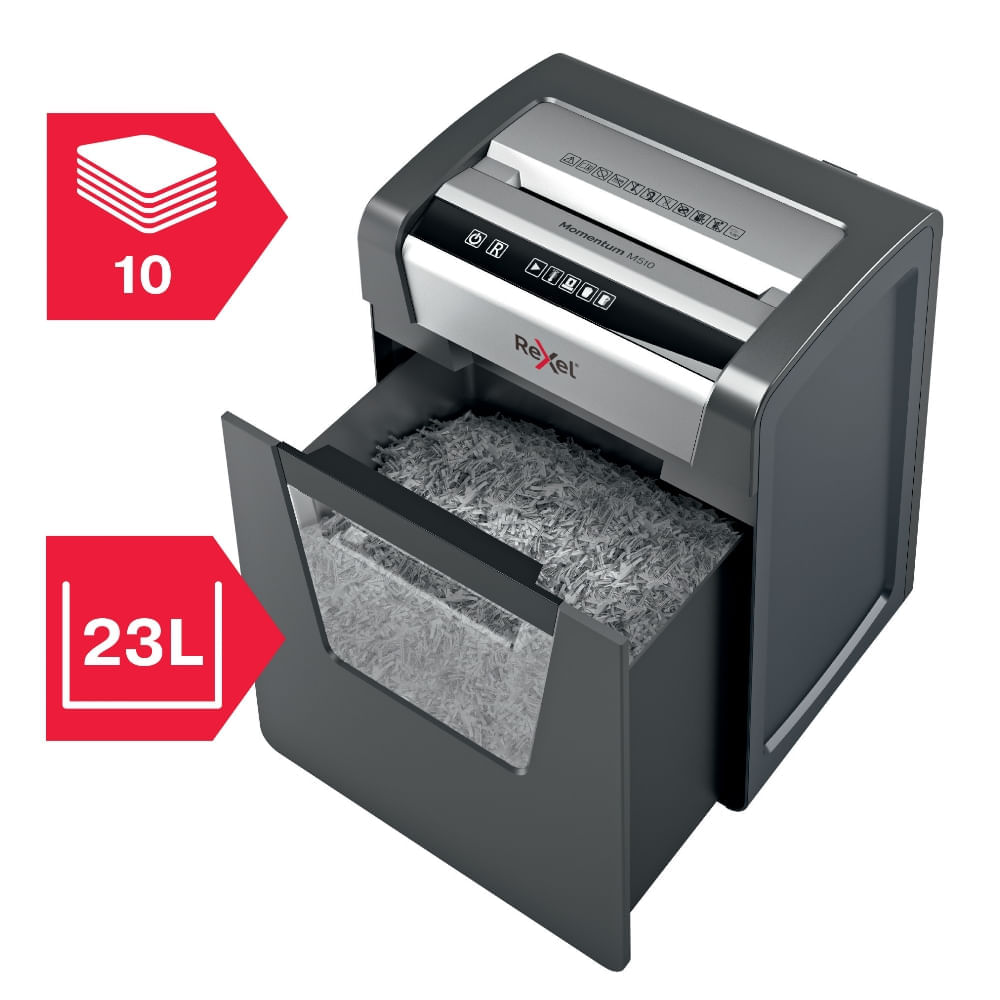 Distrugator documente manual micro cut 10 coli Rexel Momentum M510