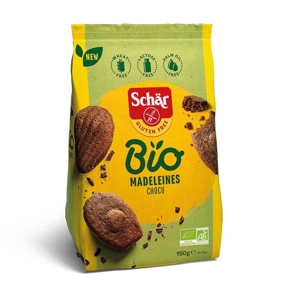 Madeleine Fara gluten Cu Ciocolata Bio 150gr Schar