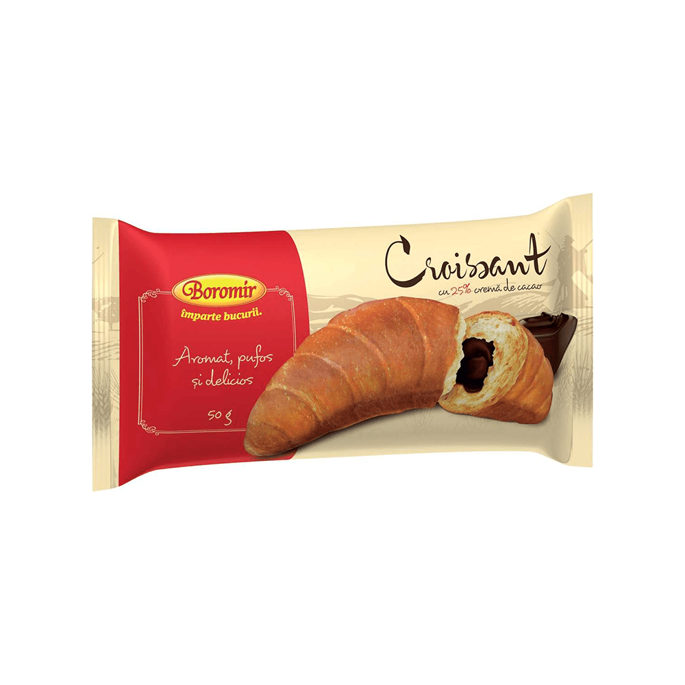 Croissant Cacao 50gr Boromir Alte brand-uri imagine 2022 depozituldepapetarie.ro