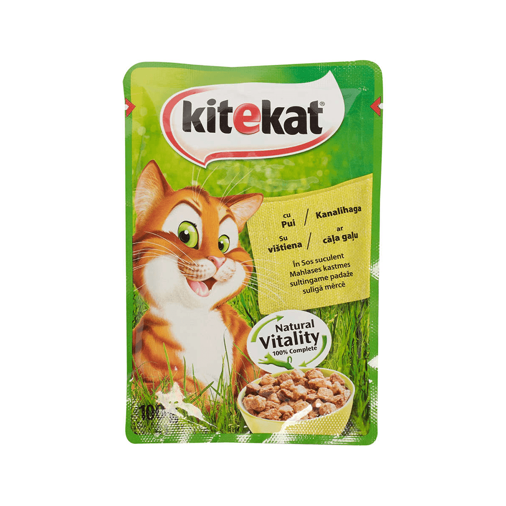 Hrana umeda pisici pui 100gr Kitekat Alte brand-uri poza 2021
