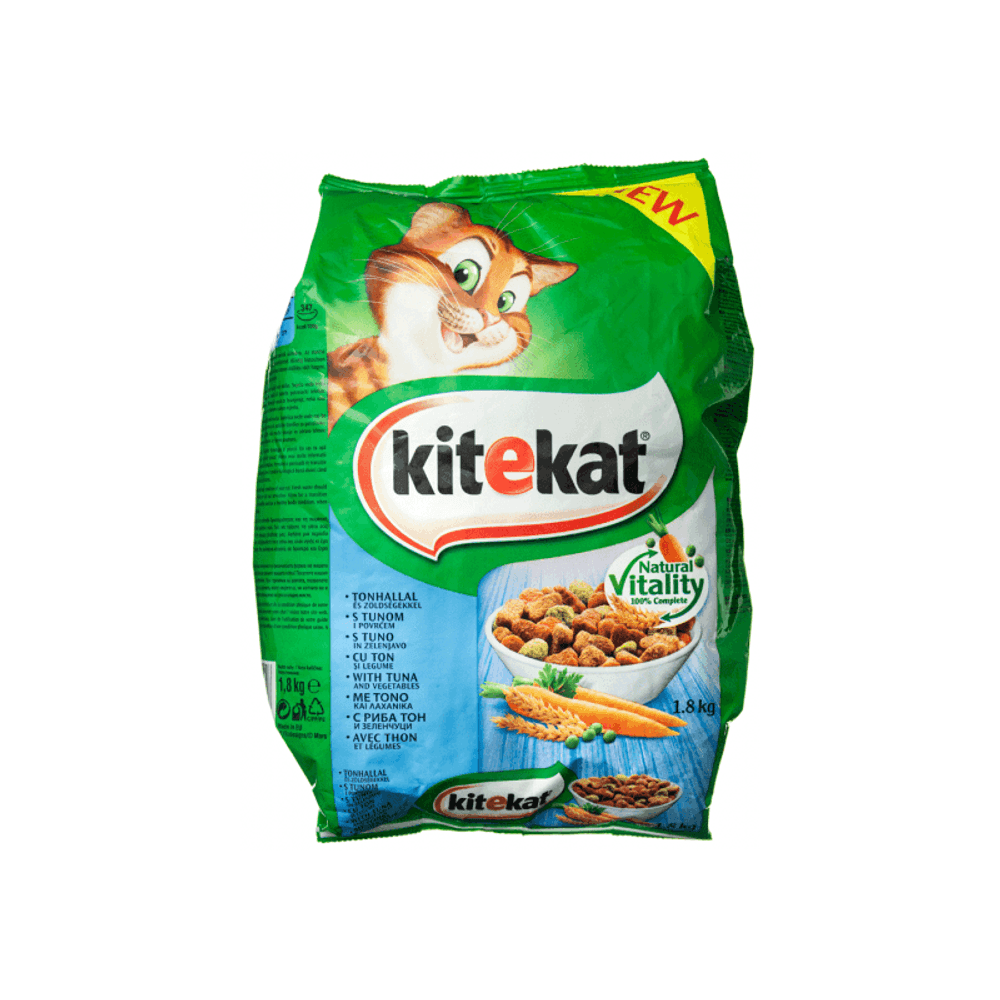 Hrana uscata pisici Ton cu legume 1.8kg Kitekat Alte brand-uri imagine 2022 cartile.ro