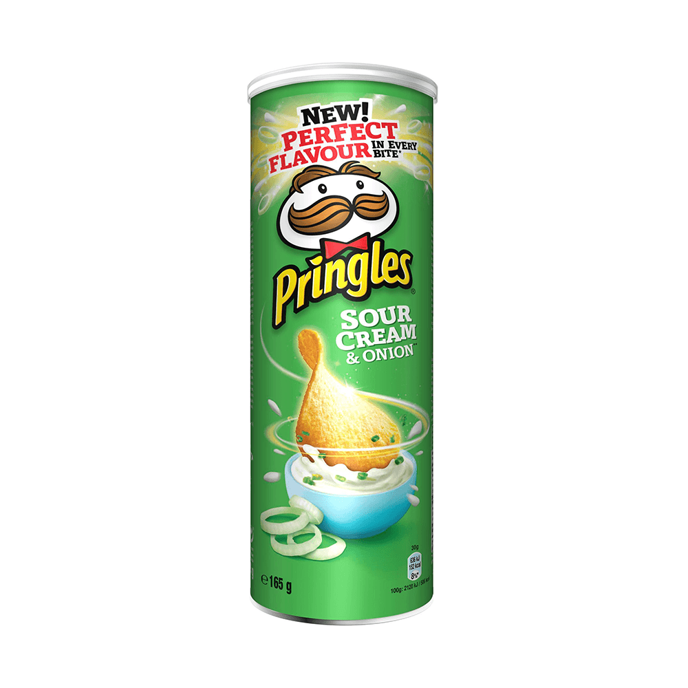 Chips pringles cu aroma smantana si ceapa 165gr Alte brand-uri imagine 2022