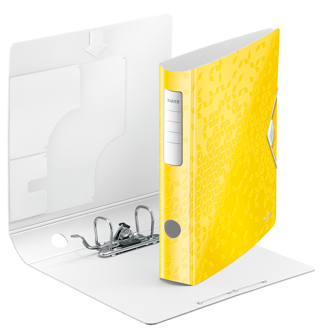 Biblioraft PP A4 6.5 cm Leitz Active WOW 180 Biblioraft Leitz 180 Active WOW polyfoam A4 65 mm galben