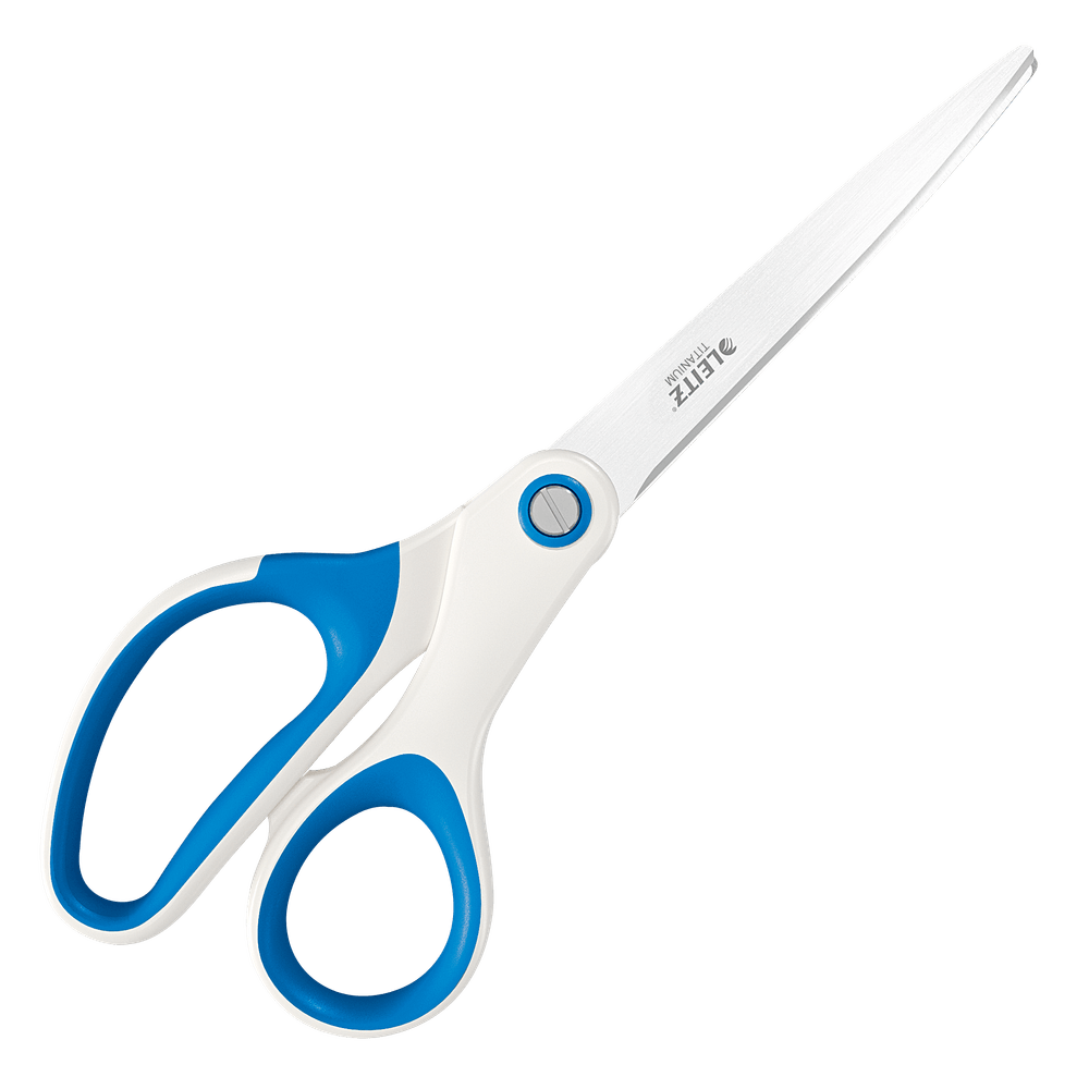 Foarfeca pentru birou leitz wow titanium, 205 mm, albastru metalizat