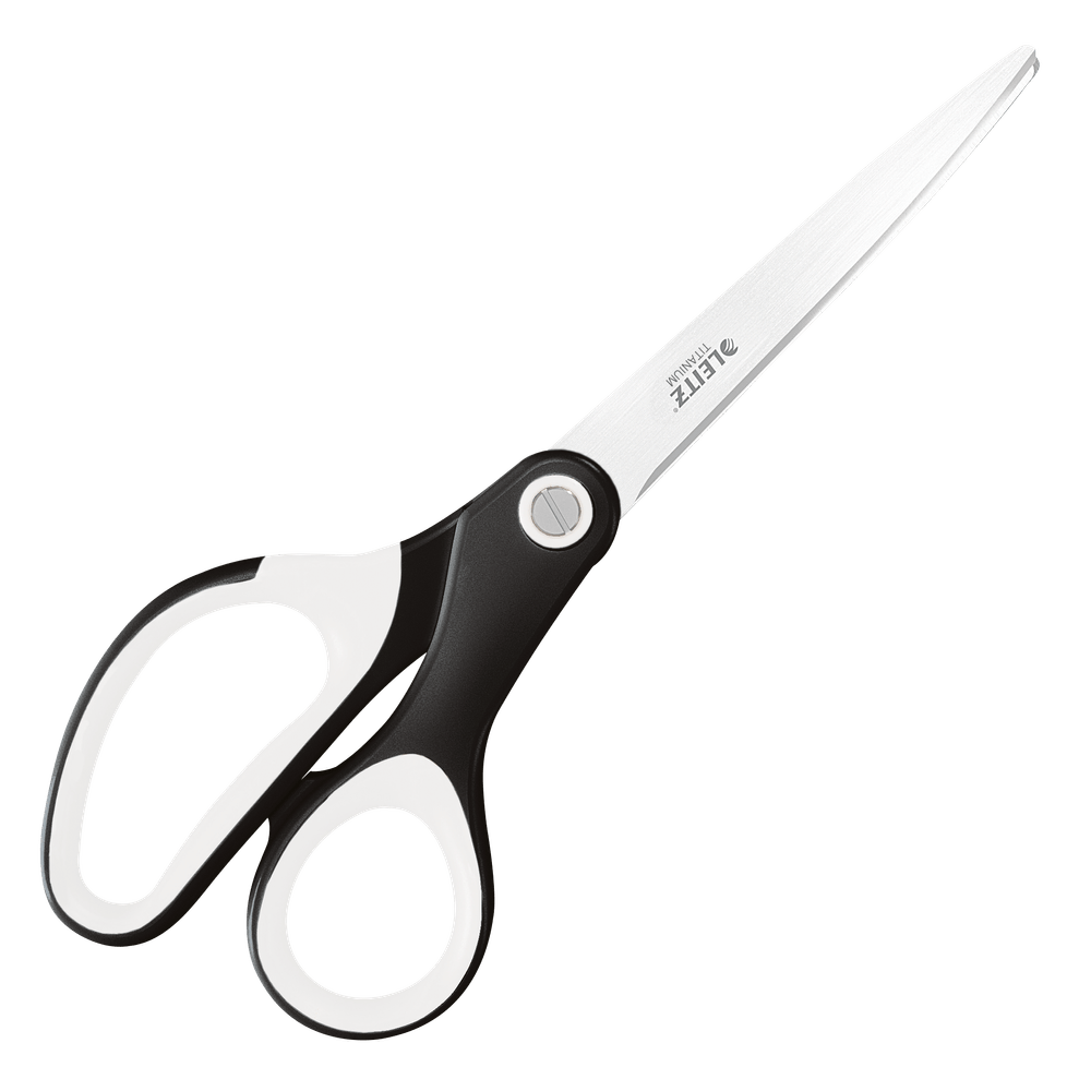 Foarfeca pentru birou leitz wow titanium, 205 mm, negru metalizat