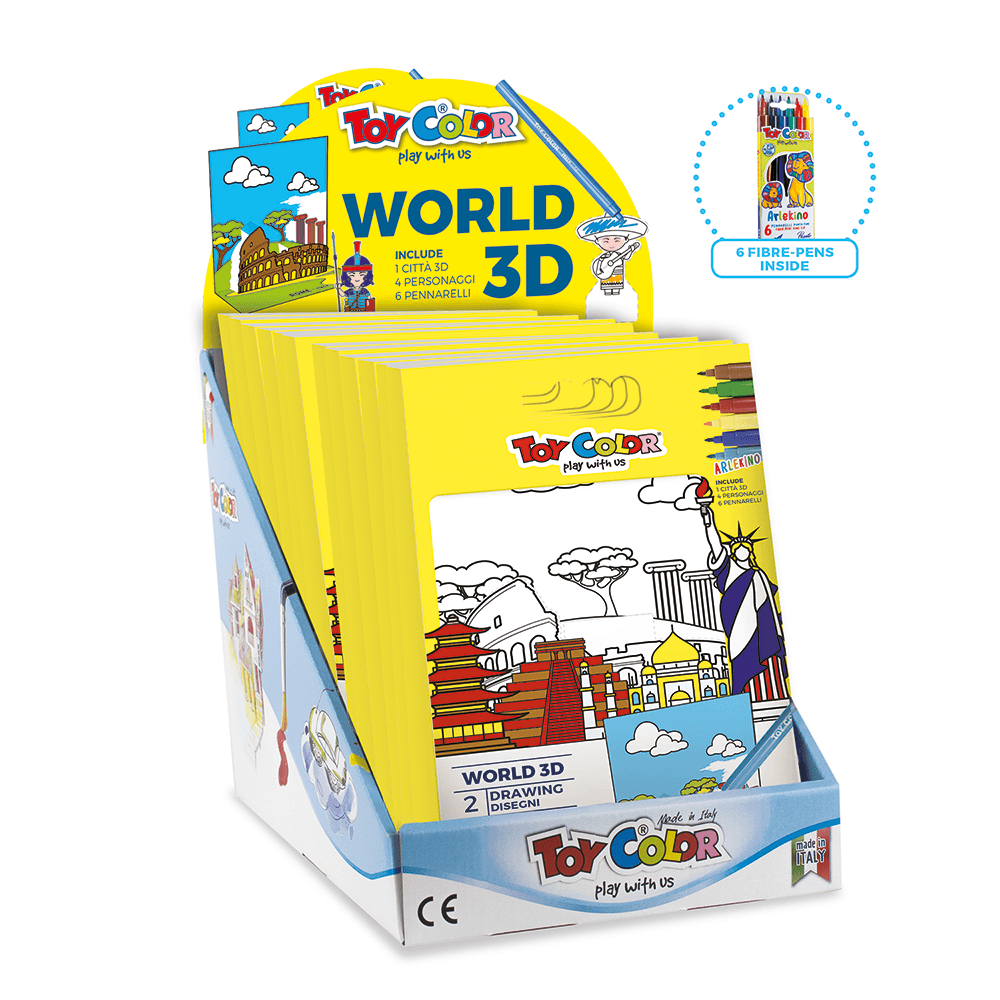 Set desen 3D Oraele lumii Toy Color dacris.net imagine 2022 depozituldepapetarie.ro