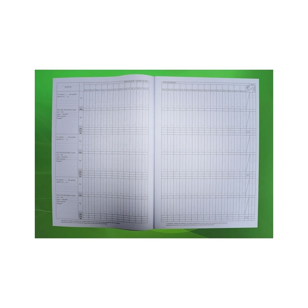 Catalog pentru invatamantul gimnazial, clasele v-viii, 36 elevi, coperta carton subtire catalog pentru invatamantul gimnazial (clasele v-viii),36 elevi