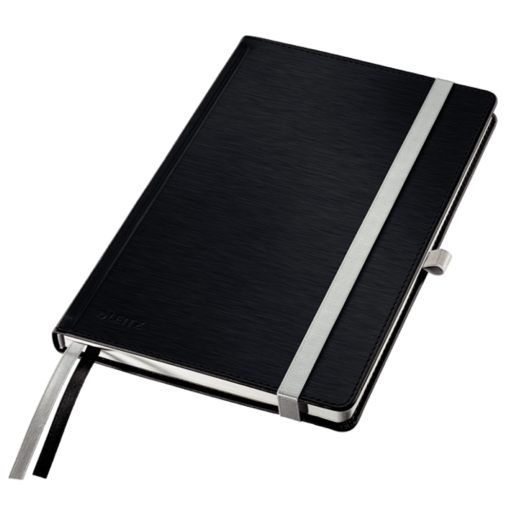 Caiet de birou leitz style, a6, coperta dura, 80 file, dictando, negru satin