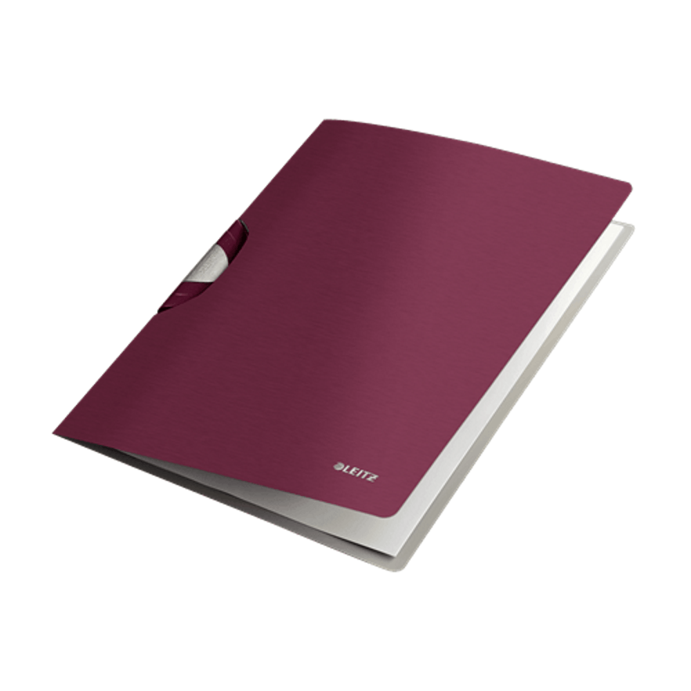 Dosar cu clip leitz style colorclip professional, pp, grena