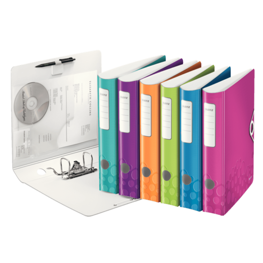 Biblioraft PP A4 6.5 cm Leitz Active WOW 180 Biblioraft Leitz 180 Active WOW polyfoam A4 65 mm roz