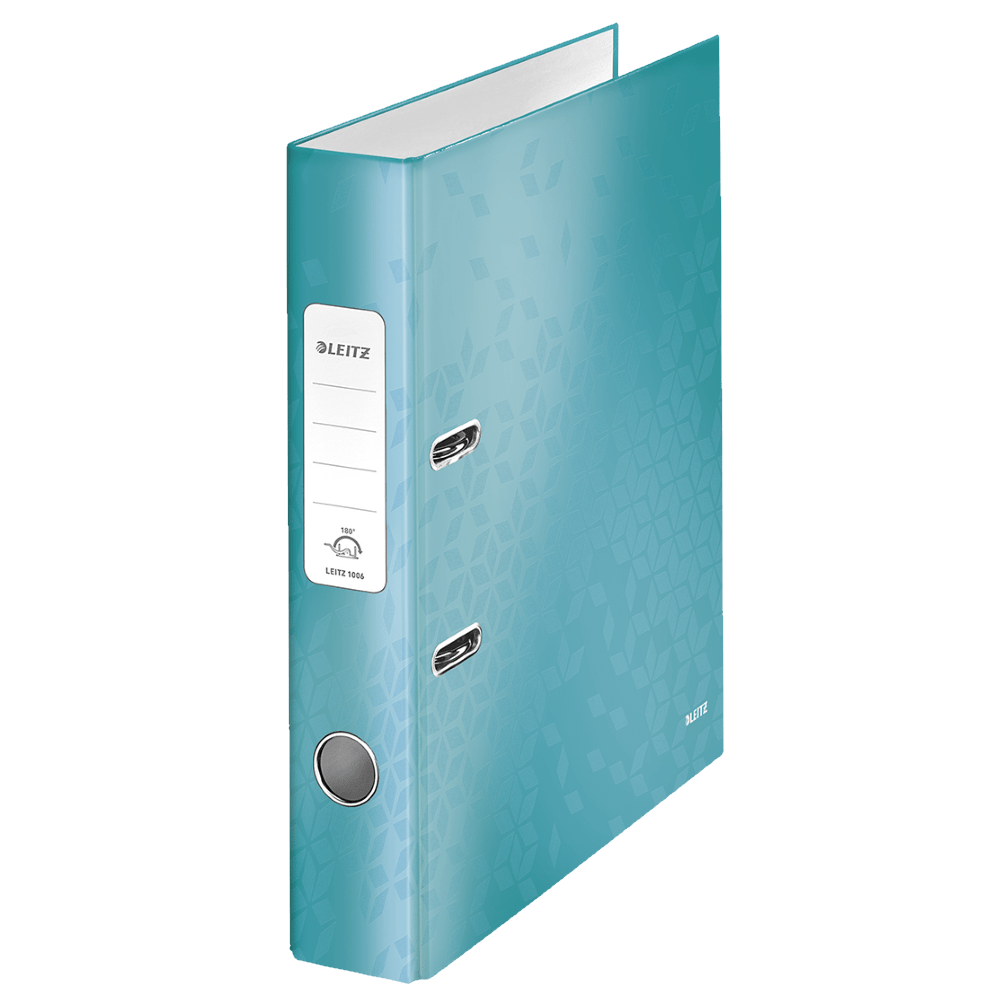 Biblioraft leitz 180 wow, carton laminat, a4, 52 mm, turcoaz