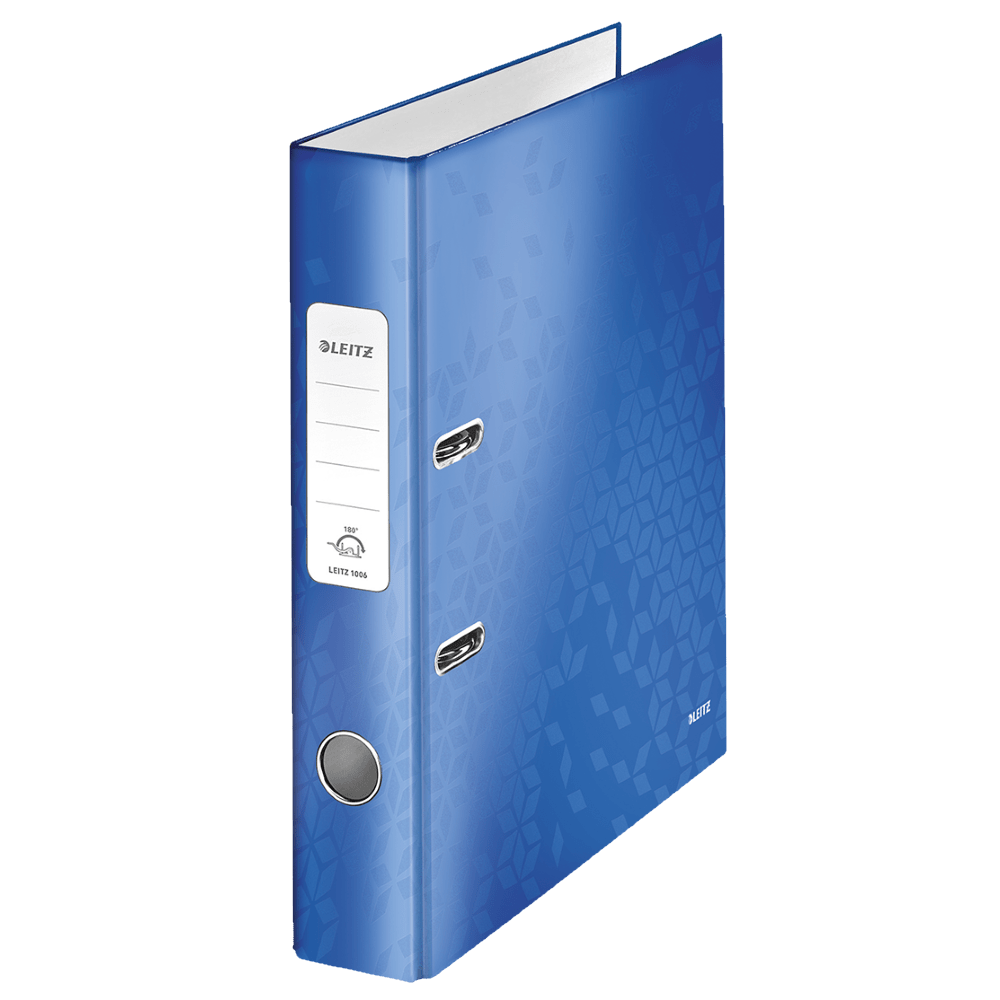 Biblioraft PP A4 5cm Leitz 180 WOW Biblioraft Leitz 180 WOW carton laminat A4 52 mm albastru