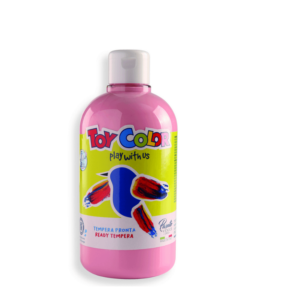 Tempera superlavabila Toy Color, 500 ml, roz dacris.net poza 2021
