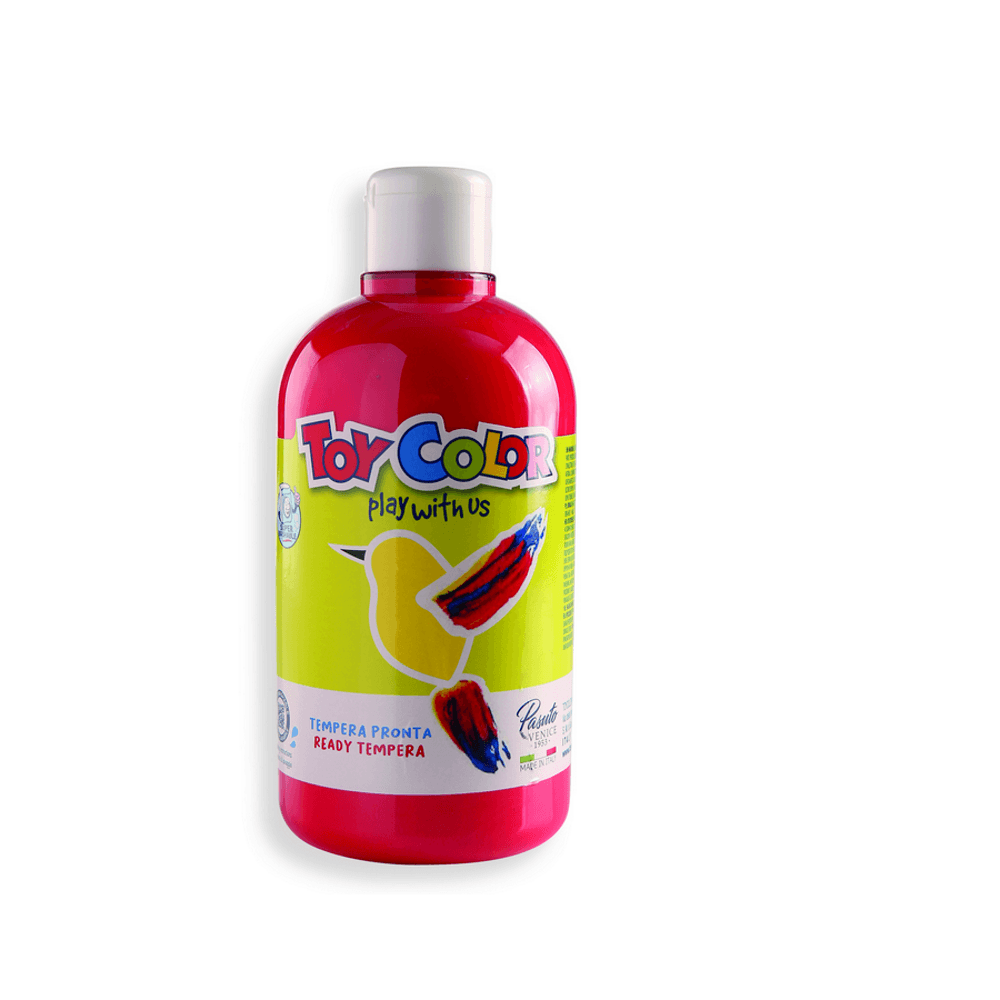 Tempera superlavabila Toy Color, 500 ml, rosu