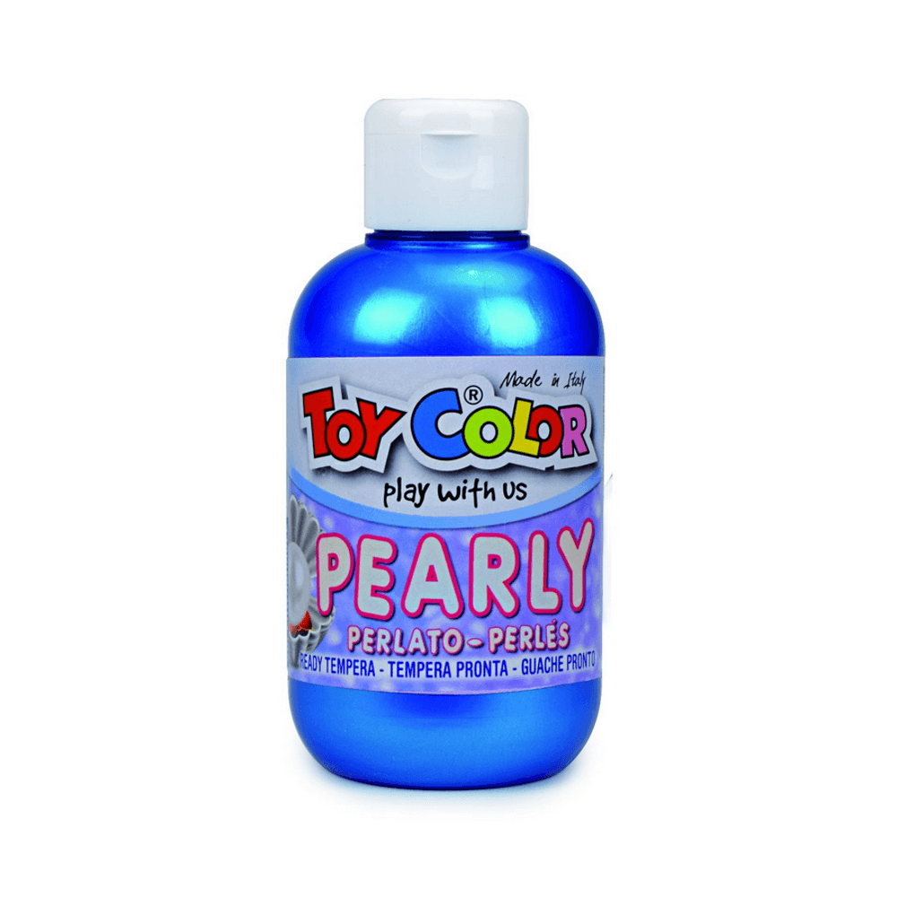 Tempera perlata Toy Color, 250 ml, albastru dacris.net poza 2021