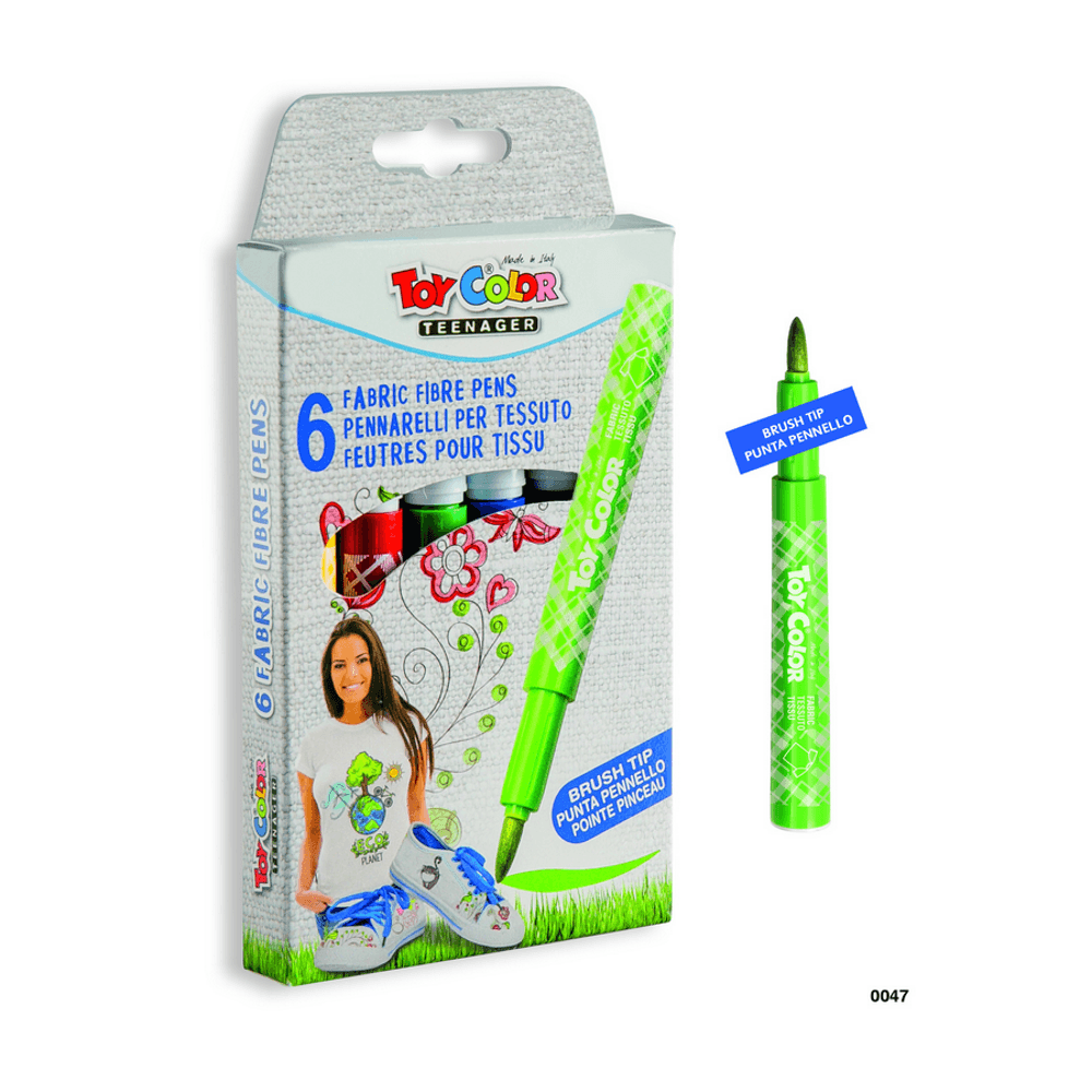 Carioci pentru textile Toy Color 6 culori