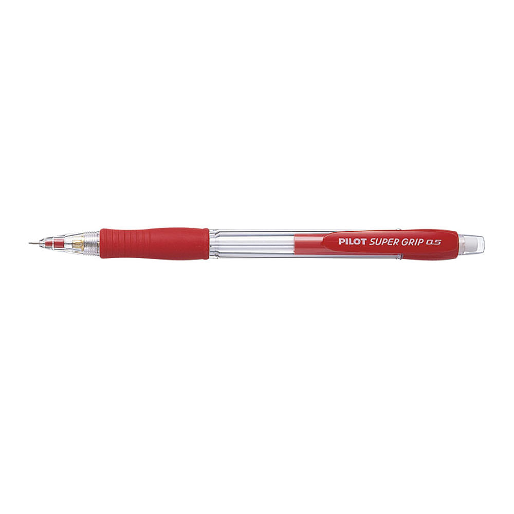 Set 12 Creioane mecanice 0.5 mm varf fin Pilot Super Grip rosu