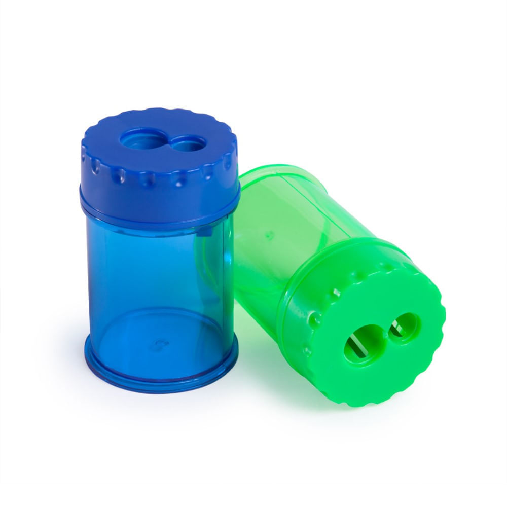 Ascutitoare plastic dubla cu container rap 24/set