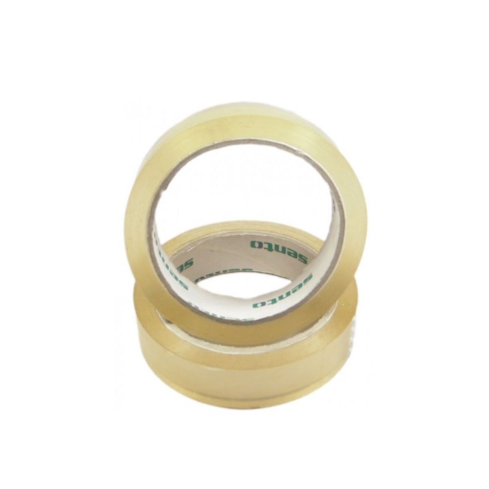 Banda adeziva Sento 24 mm x 66 m transparent 6 buc/set