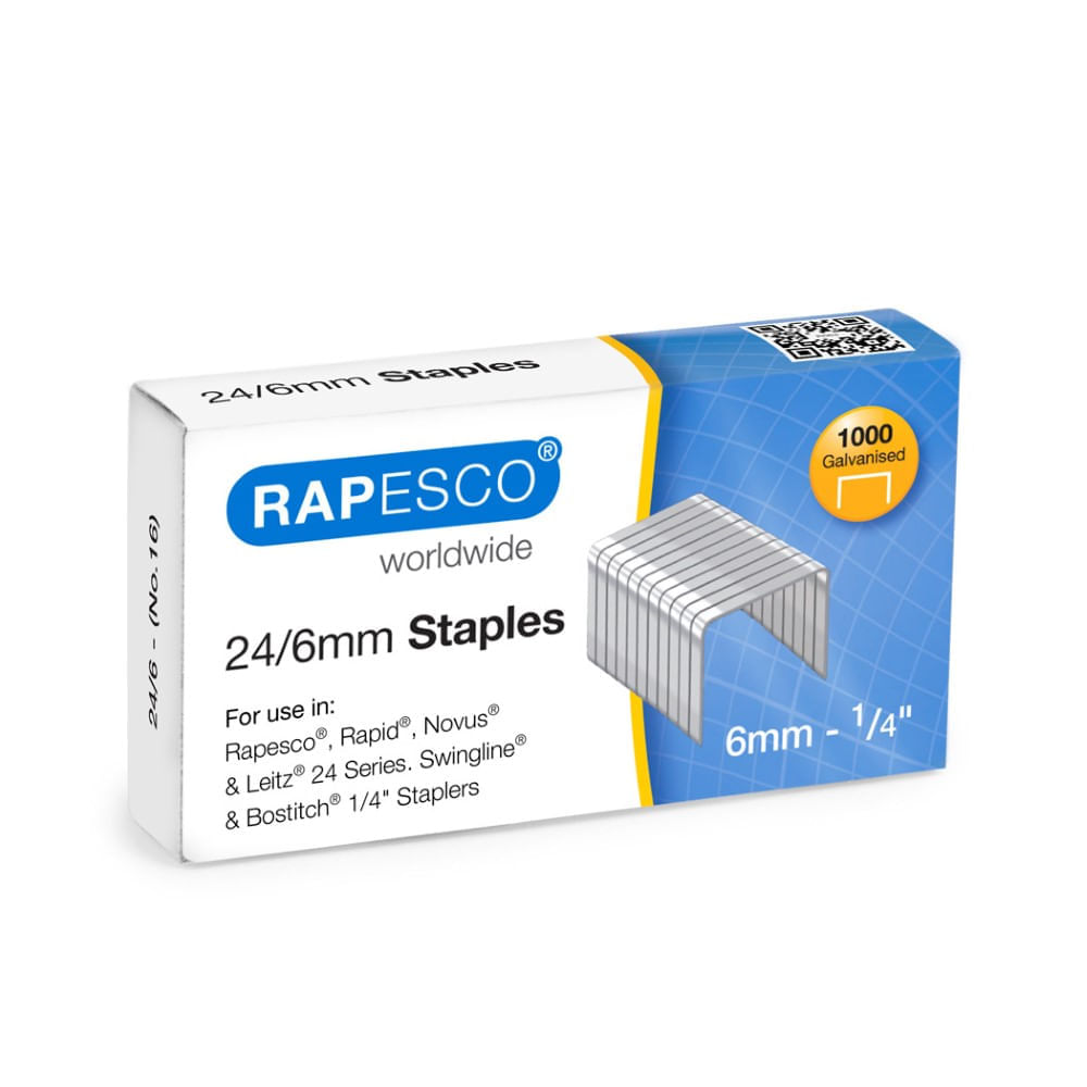 Capse 24/6 Rapesco 1000 buc/cut 20 cut/set dacris.net imagine 2022 depozituldepapetarie.ro