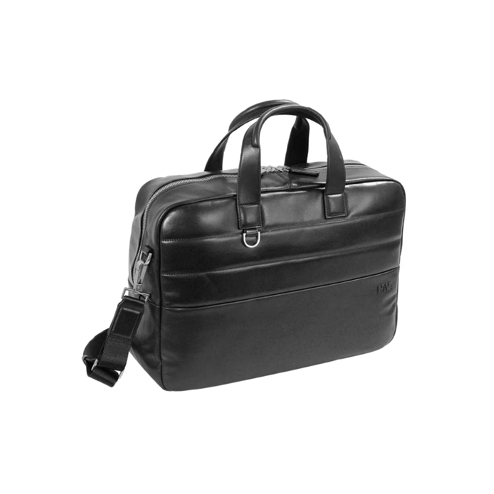 Geanta laptop Nava Passenger Leather 15.6″ piele negru dacris.net imagine 2022 depozituldepapetarie.ro